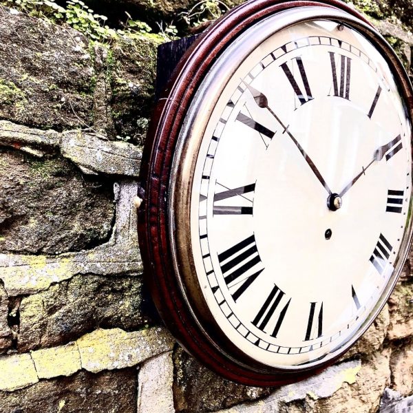 A William IV 8 Day Dial Wall Clock By Thwaites & Reed