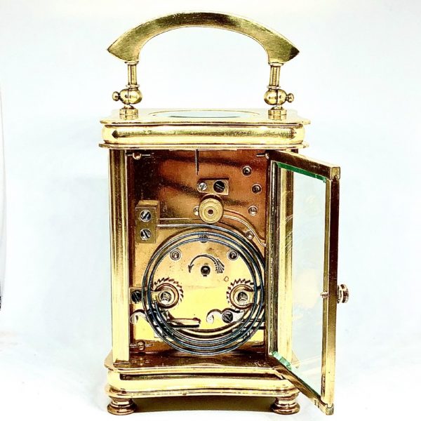 A Late 19th Century French Gilt Brass Carriage Clock