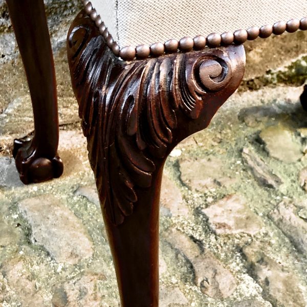 A Late 19th Century Mahogany Stool In The George II Style