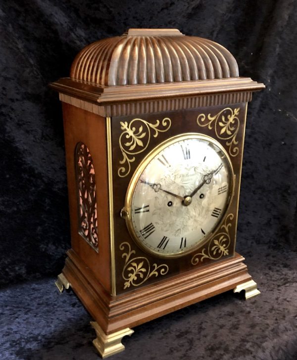 A Fine Victorian Mahogany Bracket Clock By J W Benson