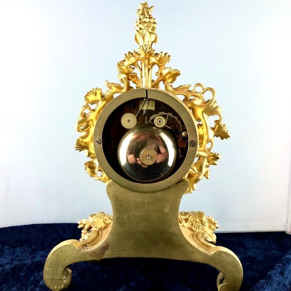 A Louis Philippe Gilt Bronze Mantel Clock By Raingo Frères