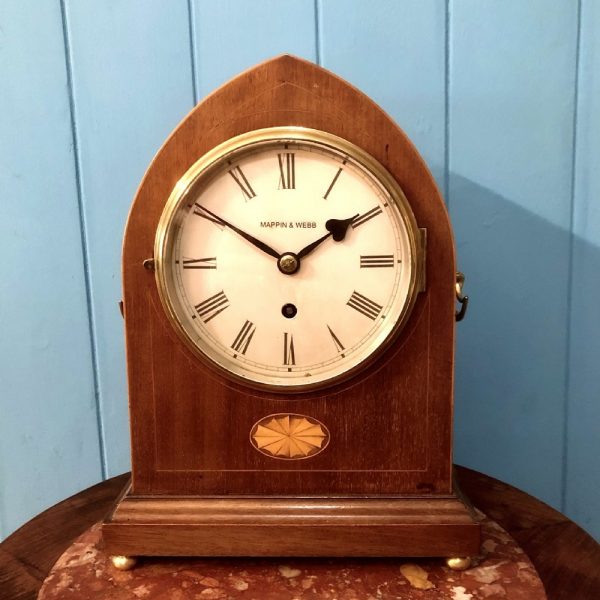 An Edwardian Mahogany Bracket Clock by Mappin and Webb