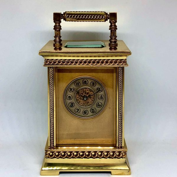 A Late 19th Century Brass Carriage Clock by Richard & Co