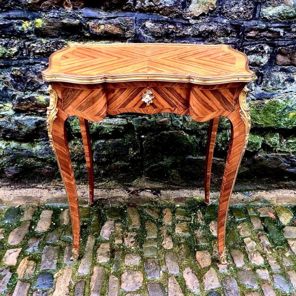 A Fine Louis XV Style Kingwood Side Table