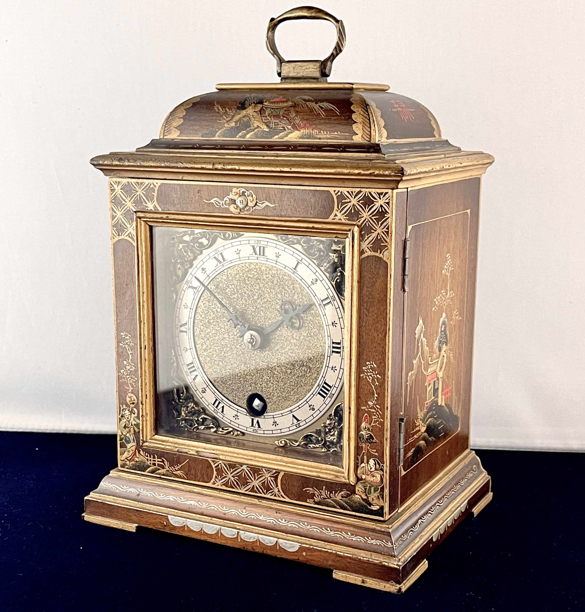 An Early 20th Century Chinoiserie Mantel Clock - Chequers Antiques