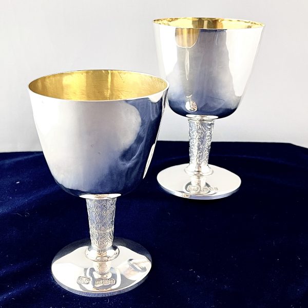 A Pair of Silver Goblets
