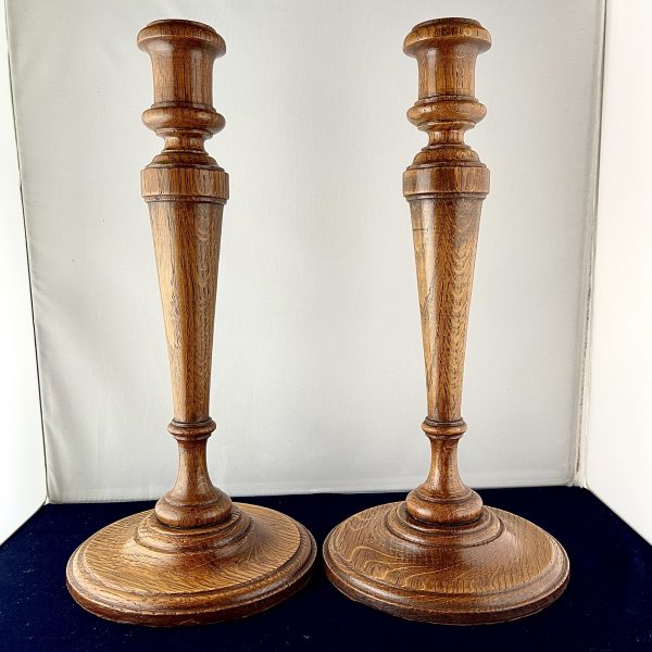 Pair of Arts and Crafts Candlesticks