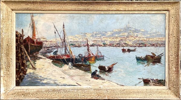 A Mediterranean Harbour Painting