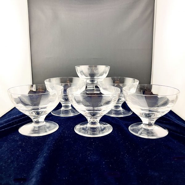 Set Six Dessert Coupes by Whitefriars