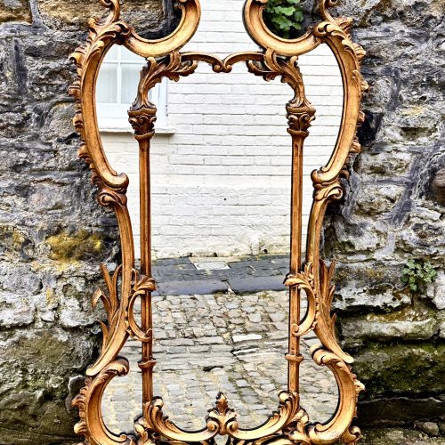 Italian Giltwood Overmantel Mirror