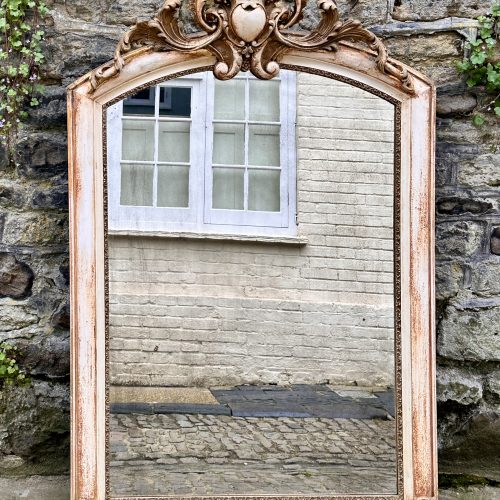 Antique French Overmantel Mirror
