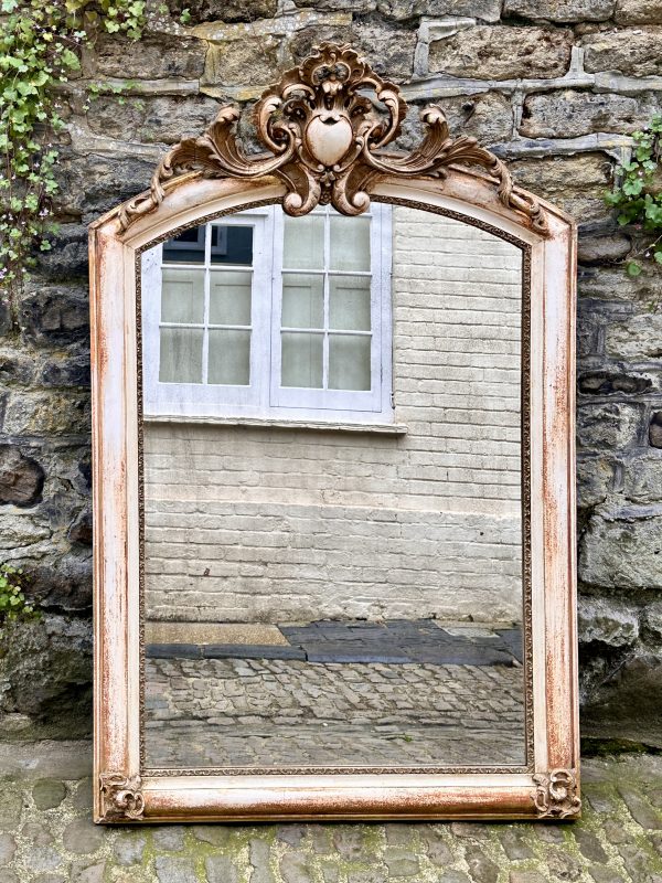 Antique French Overmantel Mirror