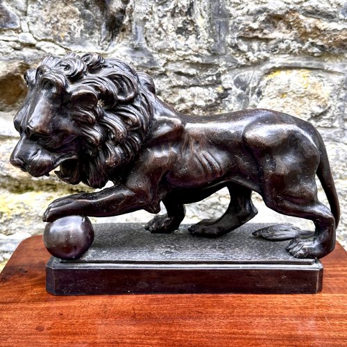 French 19th Century Bronze Lion