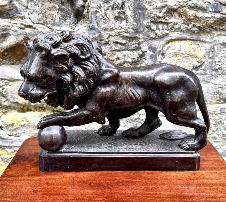 French 19th Century Bronze Lion