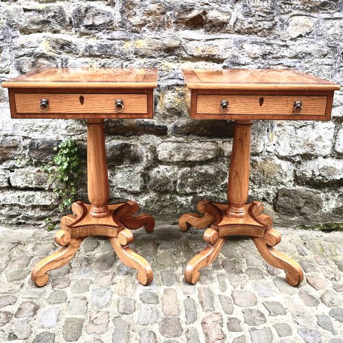 Pair of Ash Side Tables