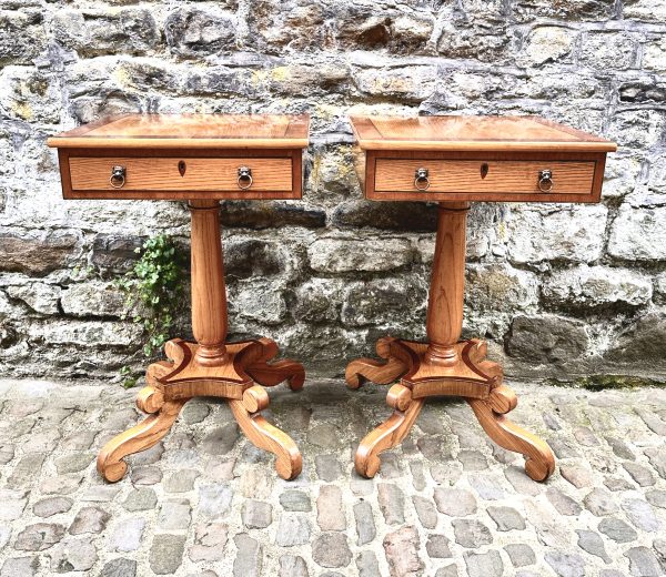 Pair of Ash Side Tables