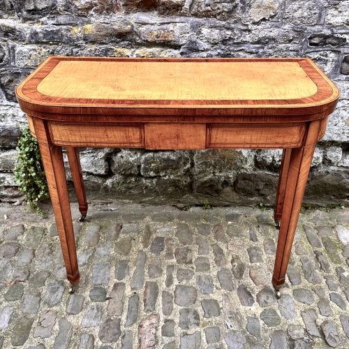 Satinwood Card Table