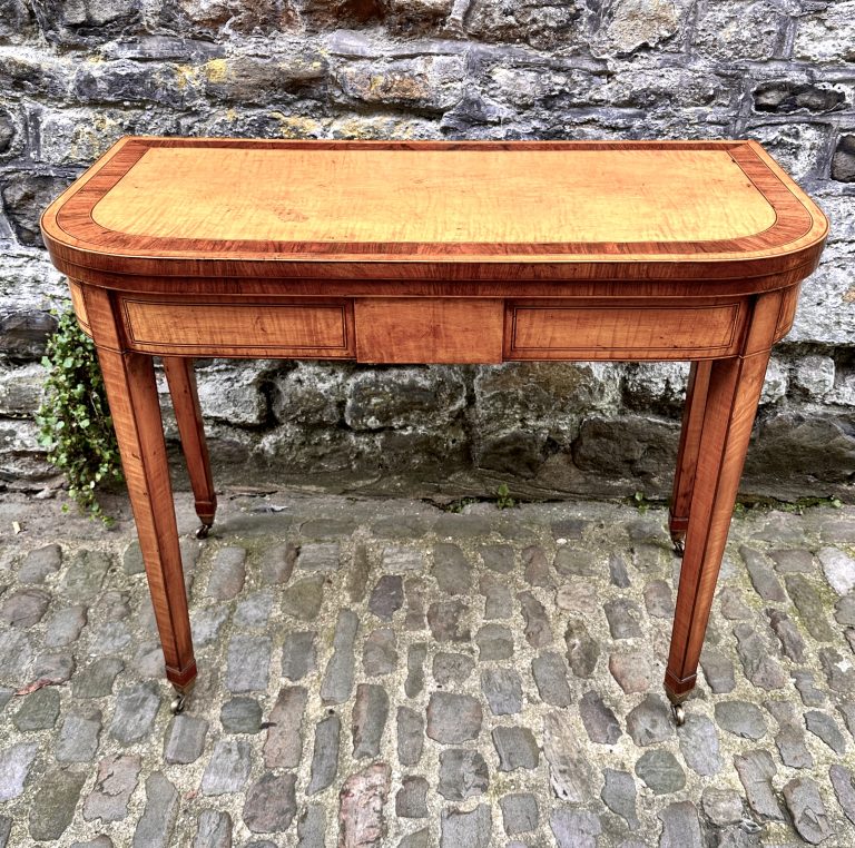 Satinwood Card Table